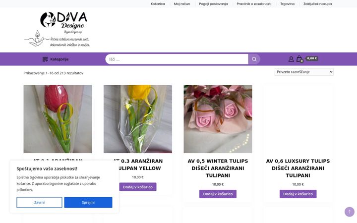 Screenshot ta' diva-shop.si