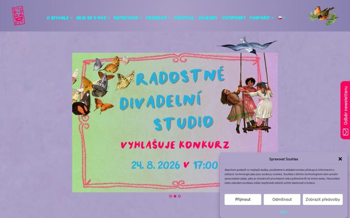 Screenshot ta' divadlo-radost.cz