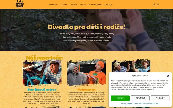 Screenshot di divadlokrabice.cz
