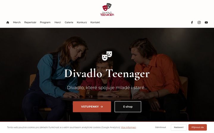 Screenshot di divadloteenager.cz