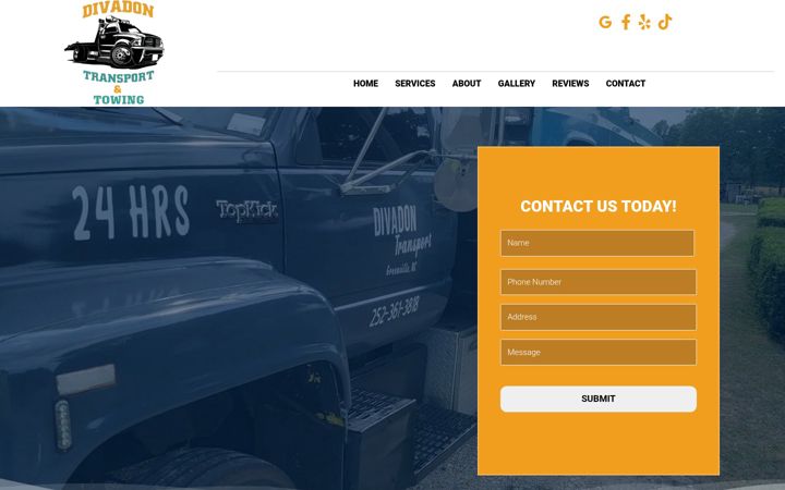 Screenshot of divadontransport.com