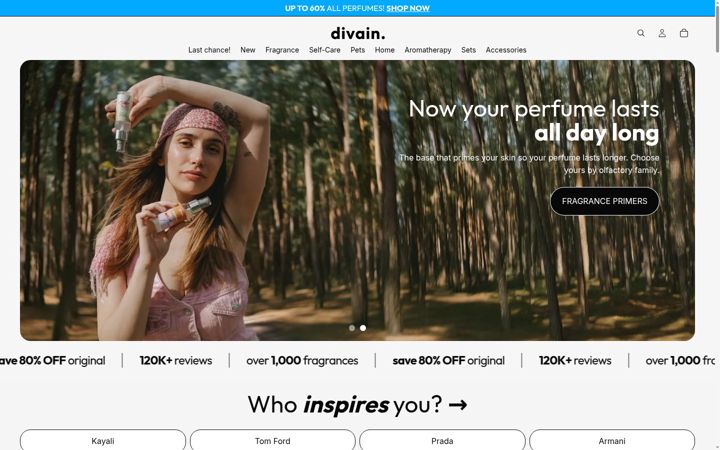 Screenshot di divainparfums.co.uk