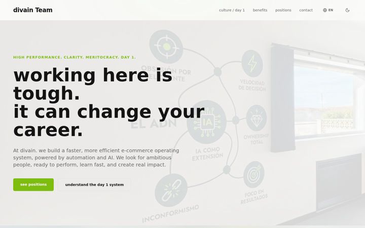 Screenshot of divainteam.com