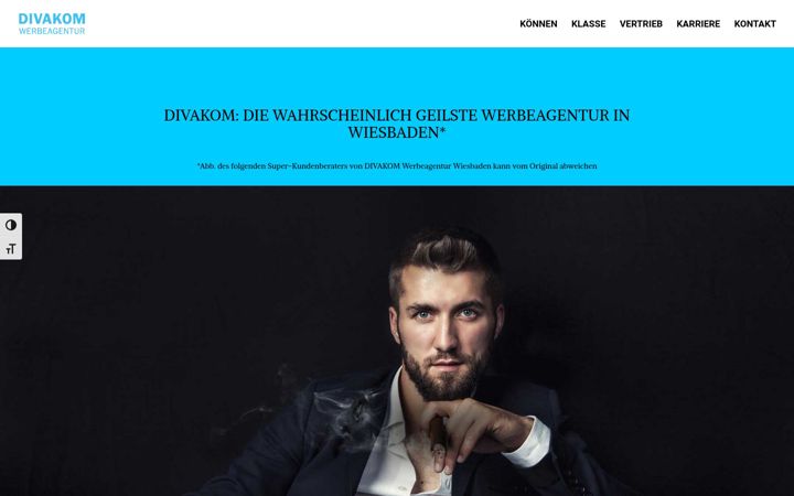 Screenshot of divakom.de