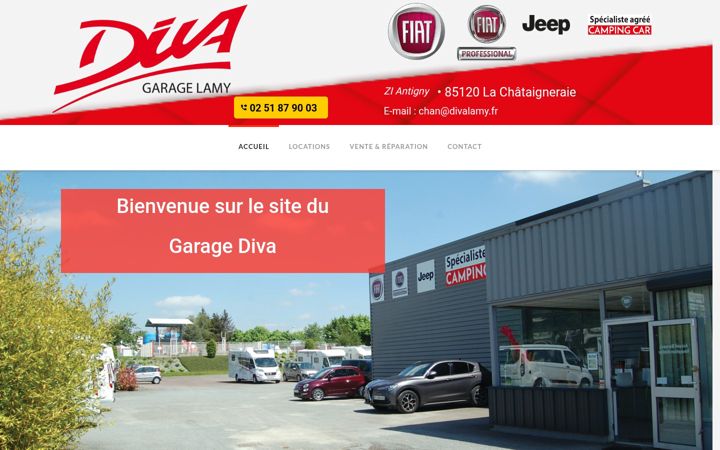 Screenshot of divalamy.com