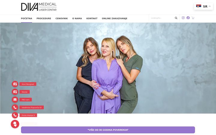 Screenshot of divalasercentar.com