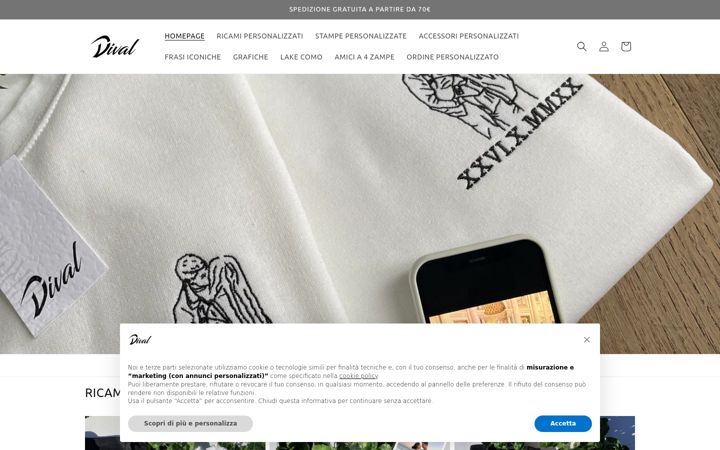 Screenshot of divalembroidery.com