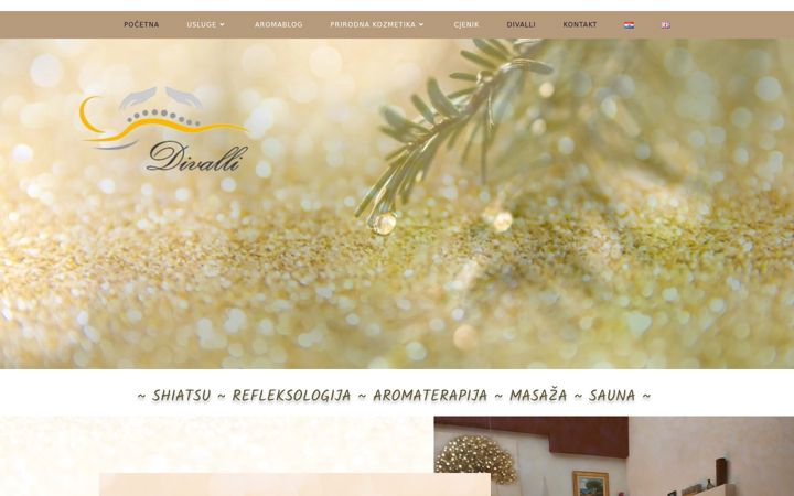 Screenshot of divalli.hr
