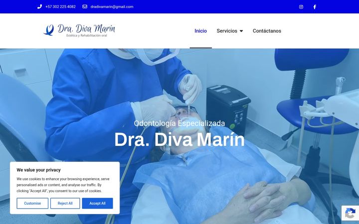 Screenshot of divamarin.com
