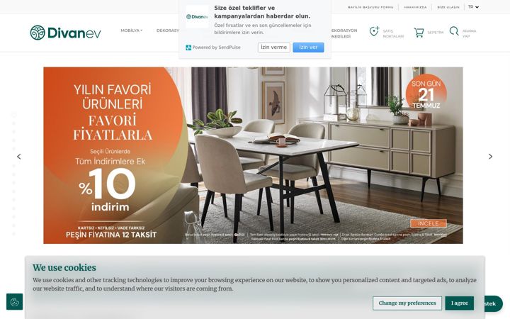 Screenshot of divanev.com.tr