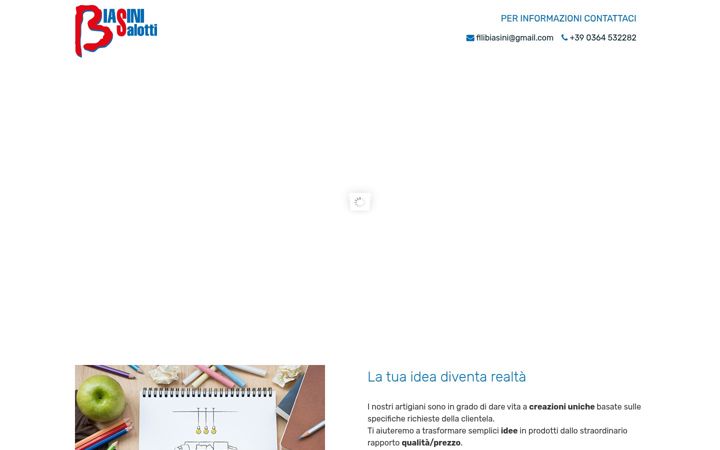 Screenshot of divanisumisurabrescia.it