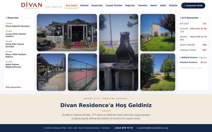 Screenshot of divanresidence.org