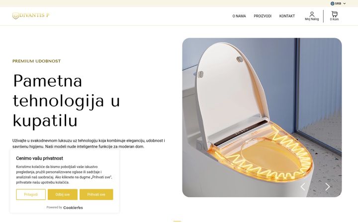 Screenshot of divantis-pr.com