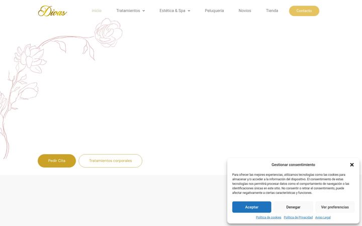 Zrzut ekranu divasbeautylounge.es
