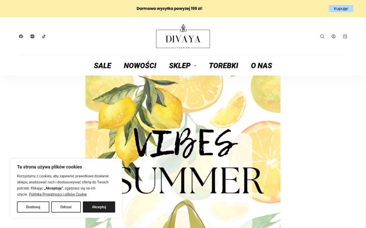 Screenshot of divaya.pl
