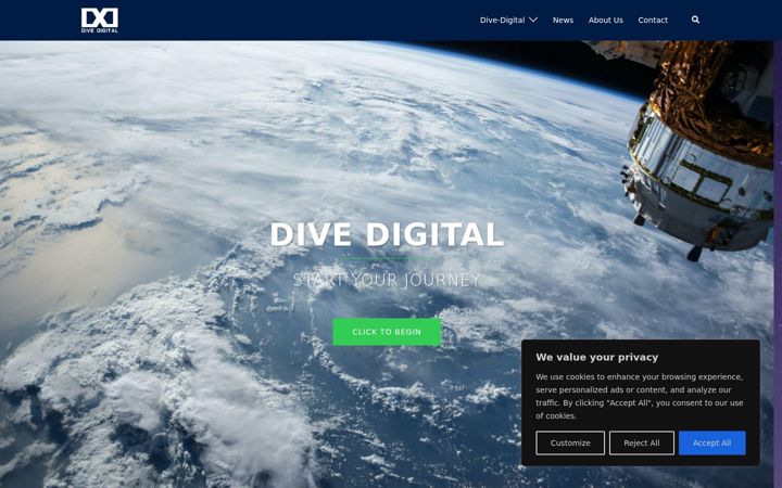 Screenshot of dive-digital.com