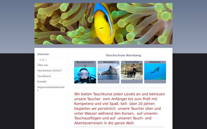 Screenshot of dive-unlimited.info