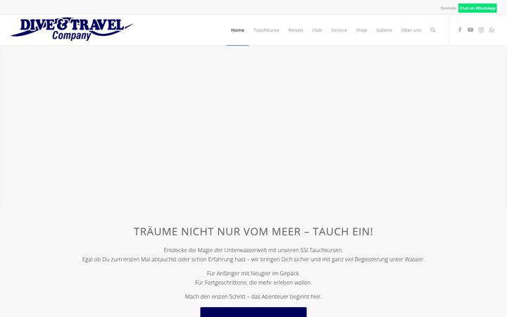 Screenshot of diveandtravel.de