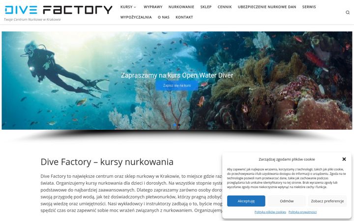 Screenshot of divefactory.pl