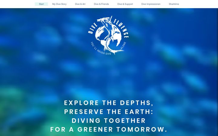 Screenshot of divefluence.world