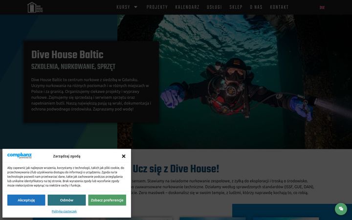 Screenshot of divehouse.pl