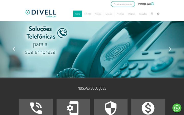 Captura de pantalla de divell.com.br