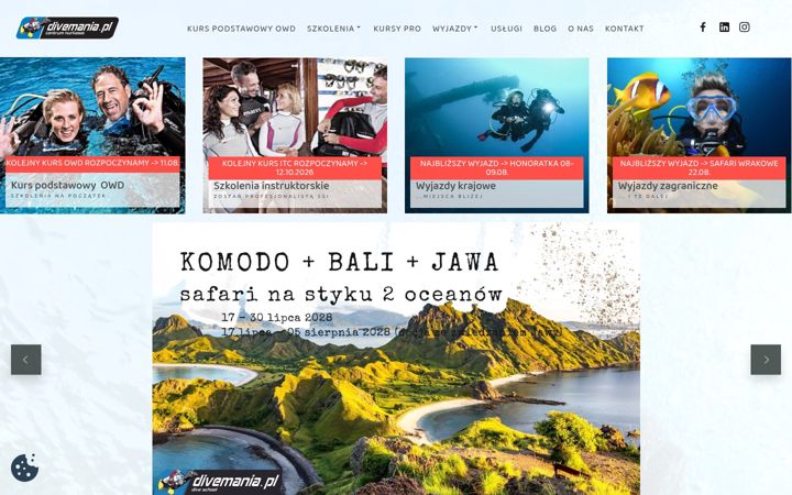 Screenshot of divemania.pl