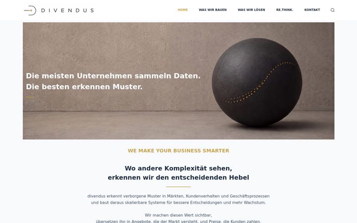 Screenshot of divendus.com