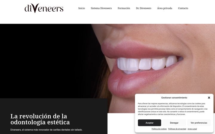 Screenshot of diveneers.com