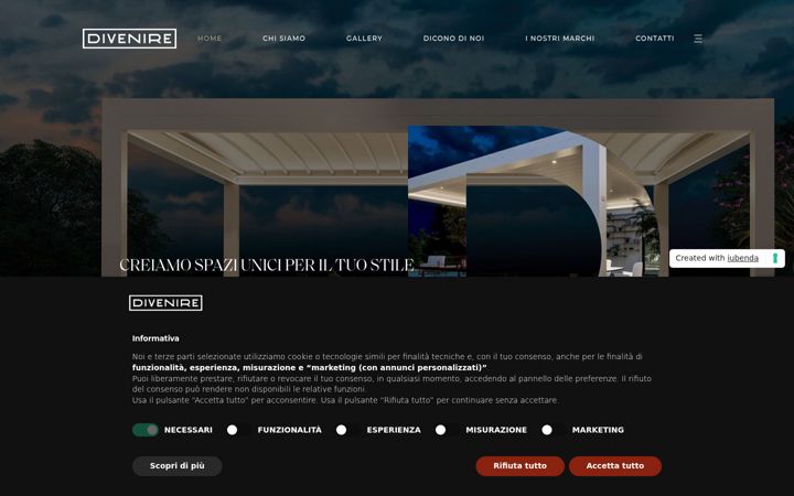Screenshot of divenireproject.it