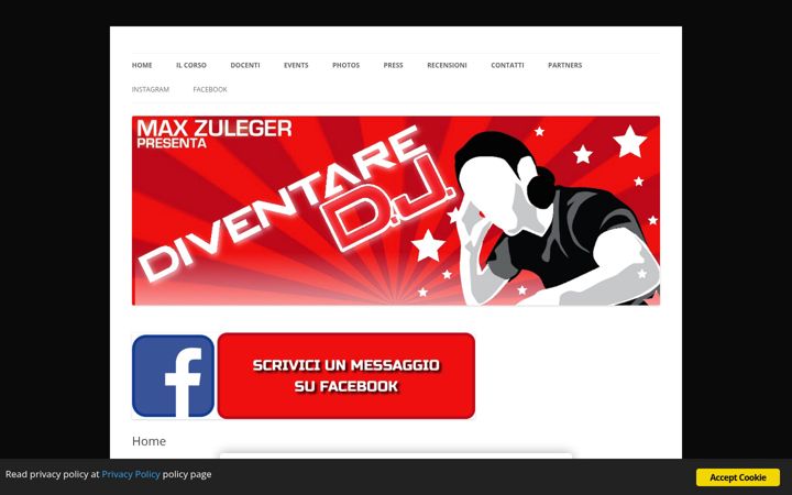 Screenshot of diventaredj.it