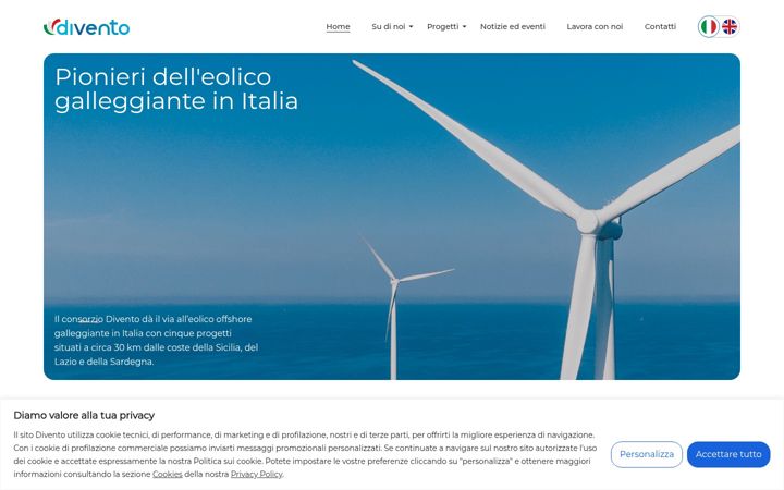 Screenshot von diventoenergia.it