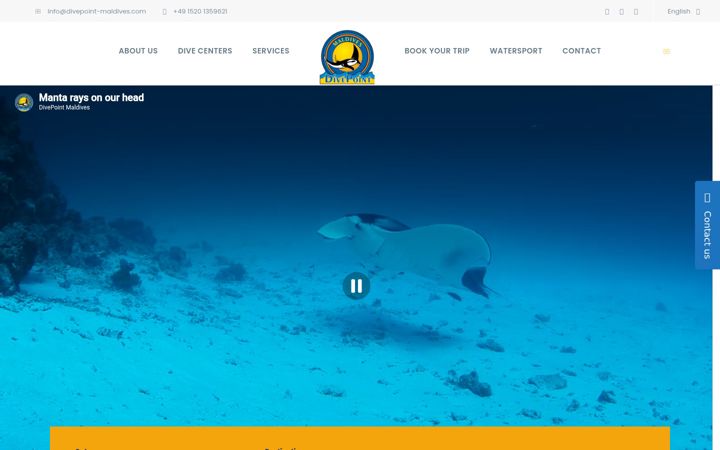 Screenshot of divepoint-maldives.com
