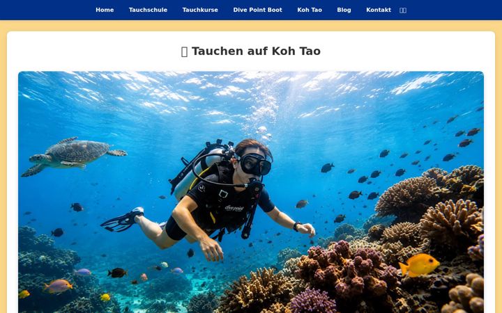 Screenshot of divepointkohtao.de