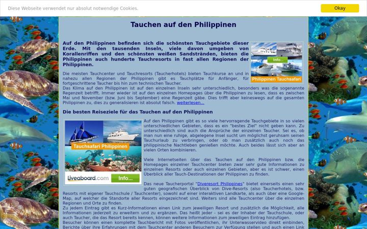 Screenshot of diveresort.de