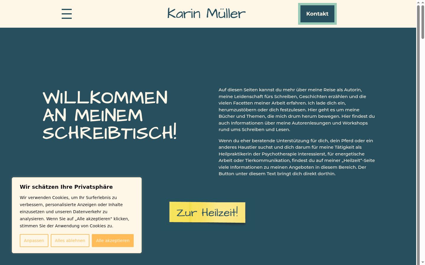 Screenshot tal-banner tal-kunsens muri qabel kwalunkwe interazzjoni