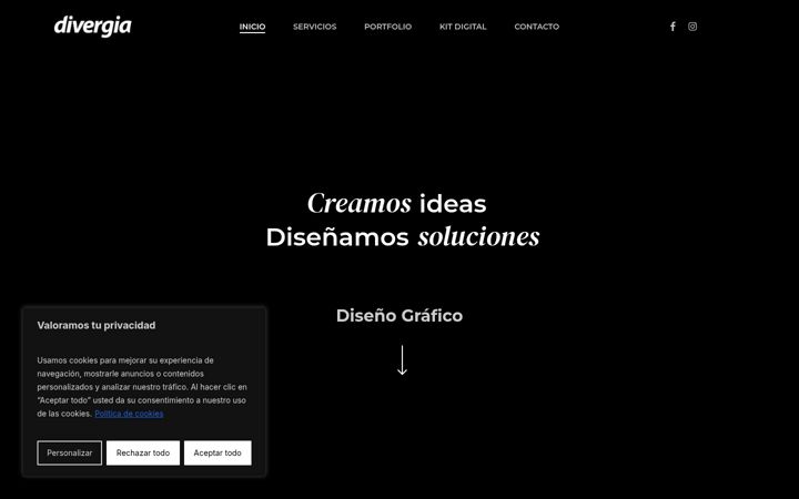 Screenshot of divergia.com