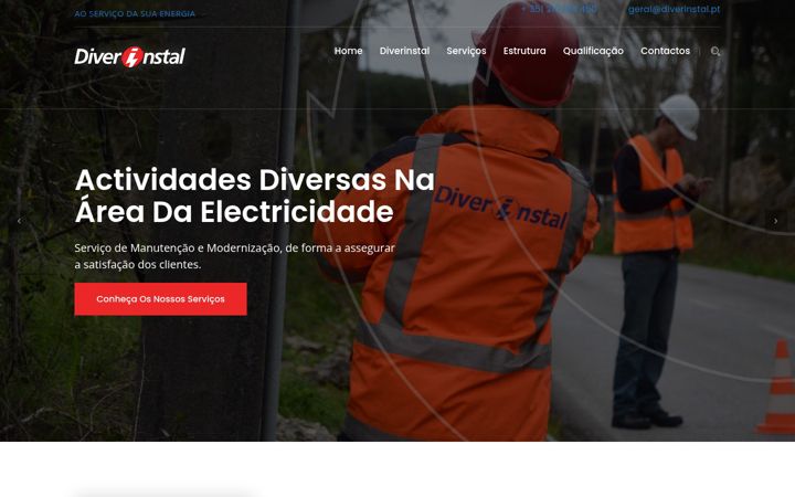 Ekrano kopija diverinstal.pt