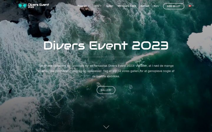 Captura de pantalla de divers-event.dk