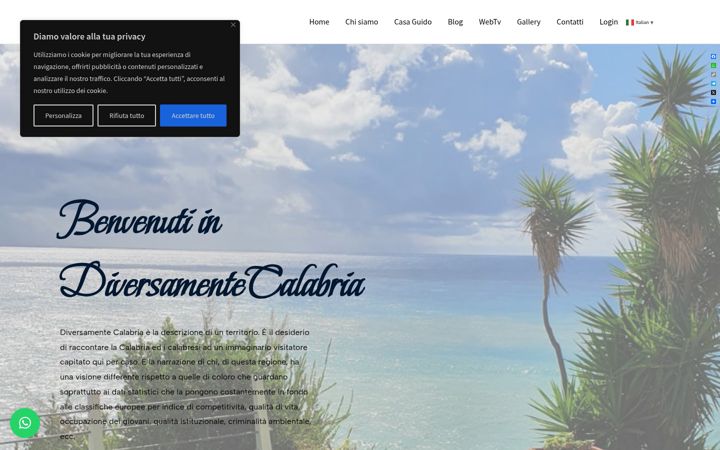 Screenshot of diversamentecalabria.it
