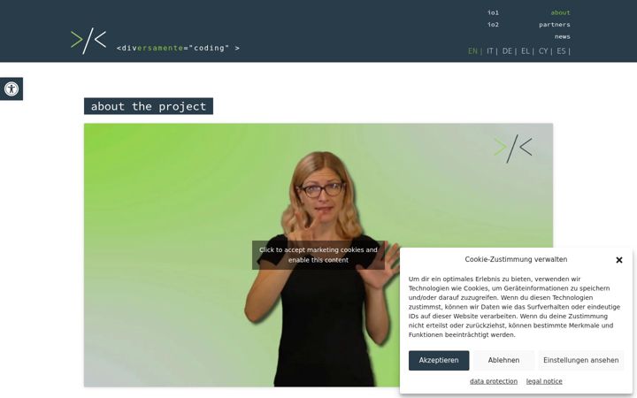 Ekrano kopija diversamentecoding.eu