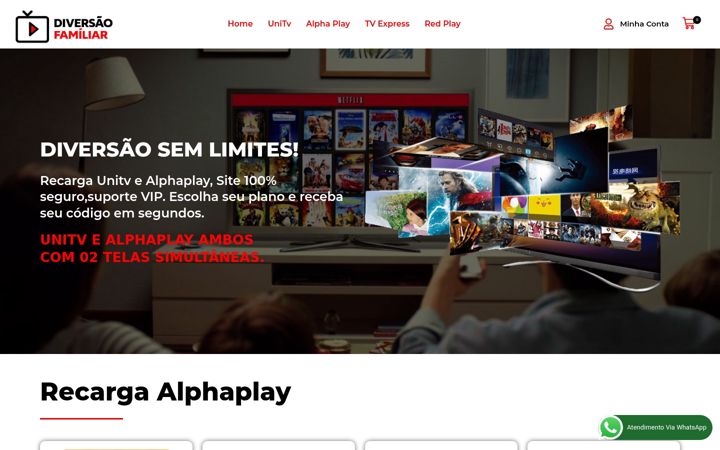 Screenshot of diversaofamiliar.com