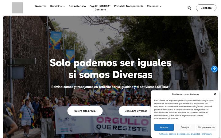 Screenshot of diversascanarias.com
