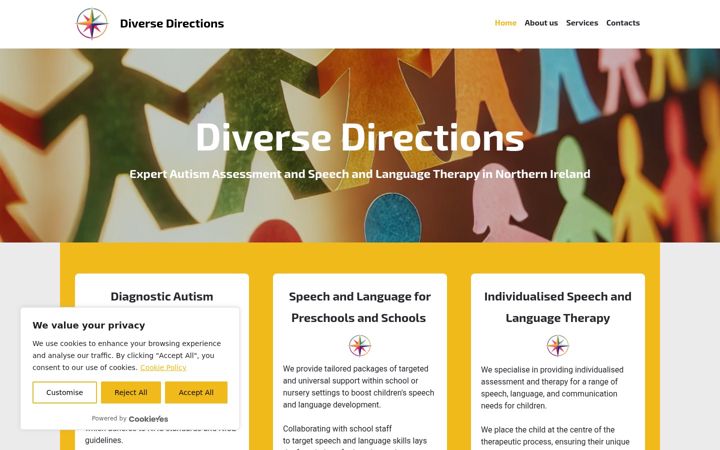Zrzut ekranu diversedirections.co.uk