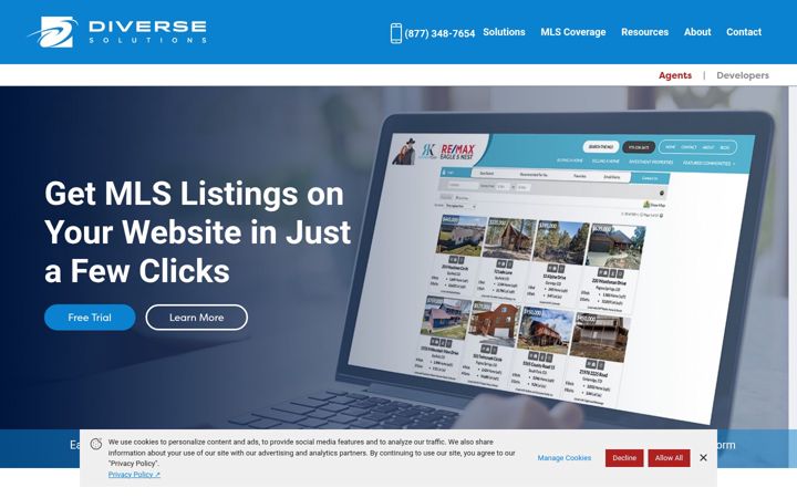 Screenshot of diversesolutions.com