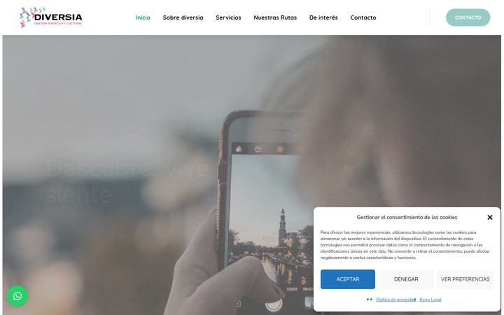 Screenshot of diversiaculturayturismo.com