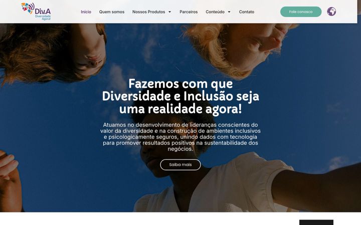 Ekrano kopija diversidadeagora.com.br
