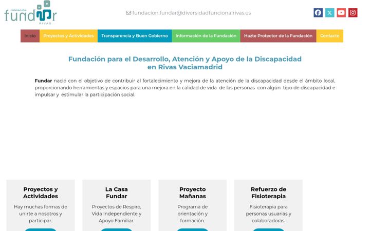 Screenshot of diversidadfuncionalrivas.org