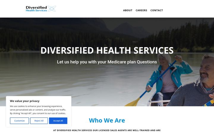 Screenshot of diversifiedhealth.services