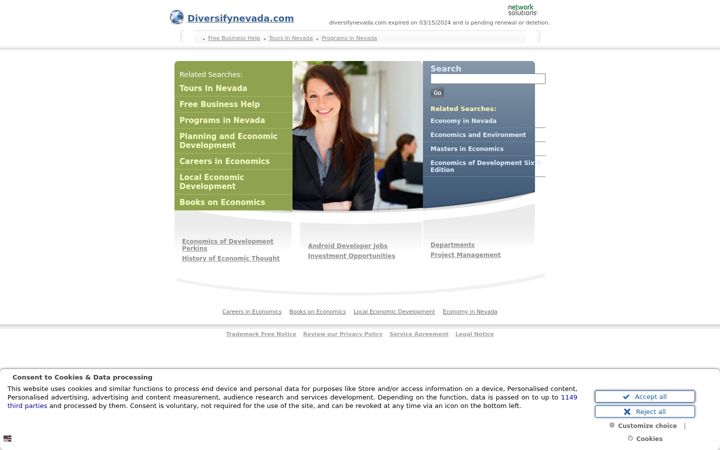 Screenshot of diversifynevada.com
